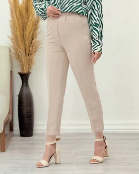 شلوار مام دوبل پاکتی زیپ‌دار