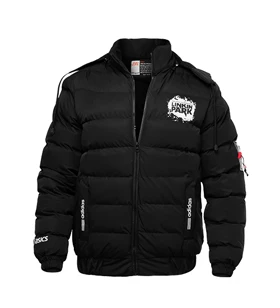 کاپشن اسپرت مردانه بادی کلاهدار مشکی Adidas