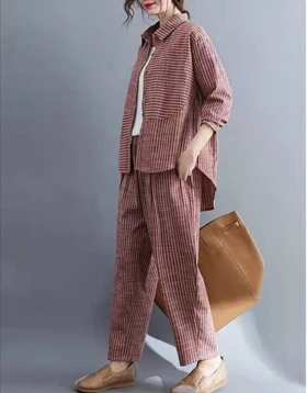 ست دو تیکه شومیز و شلوار کد 2018