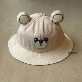 کلاه باکت نوزادی طرح خرسی