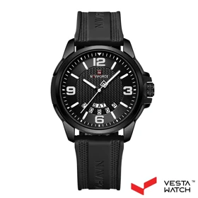 ساعت مچی مردانه نیوی فورس NAVI FORCE مدل NF9215 B/W/B