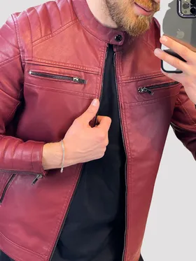 کت چرم 7786 جیگری