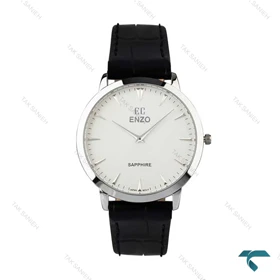 ساعت چرمی انزو زنانه EC-1702AEL قاب استیل Enzo-8104-L