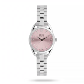ساعت مچی زنانه کرست بند استیل نقره ای کد Crest 9052/3