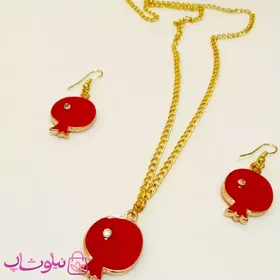 نیم ست زنانه استیل طرح انار