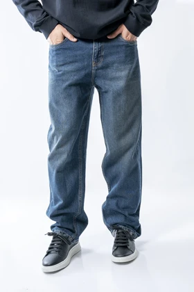 شلوار جین نیم بگ مردانه