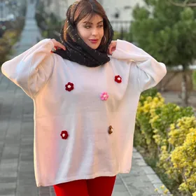 بافت پینترستی گل سفید