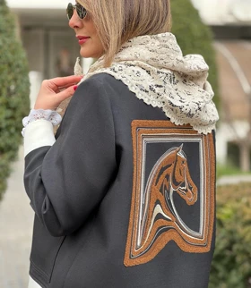 کت تکه دوزی گلدوزی