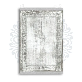 *جدید* فرشینه از جنس پارچه شانل مخمل ترک طرح فانتزی برند دفه کد 1762
