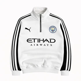 دورس نیم زیپ منچستر سیتی-سفید