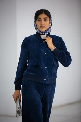 بامبر زنانه بیسکوئیتی دوجیب