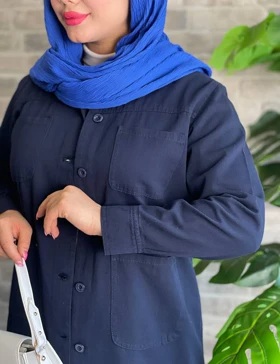 مانتو کتان کاترین کد : 7598