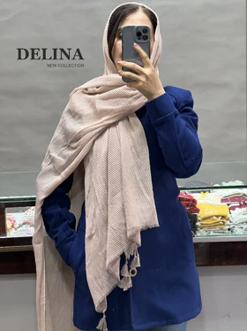 شال پلیسه نخی صابونی وارداتی