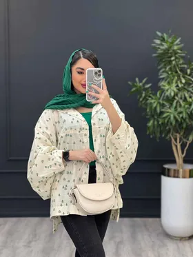 مانتو لینن طرح کاج