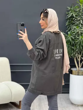 مانتو کتان جیب نما روشا