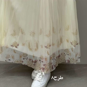 دامن دورو طرح دار (طرح ۸)