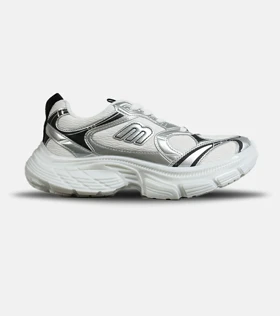 کفش کتانی مردانه و زنانه سفید طوسی BALENCIAGA مدل 7999