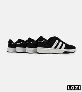 کفش کتانی مردانه مشکی سفید ADIDAS Tyshawn