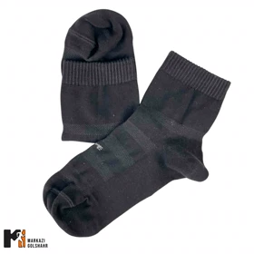 جوراب نیم ساق مردانه ملانژ کد 404 (مشکی)