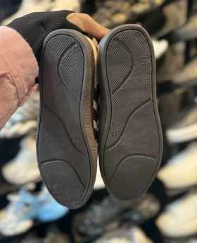 کفش کتانی دخترانه سامبا کرم زرشکی