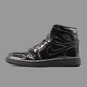 نایکی جردن 1 پیتنت مشکی ساقدار Nike Air Jordan 1 Mid Patent Black