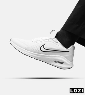 کفش کتانی بزرگ پا سفید مشکی نایک NIKE PEGASUS V10