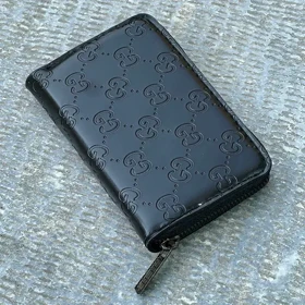 کیف جا کارتی زنانه و دخترانه تک زیپ کوچک GUCCI مشکی مدل MSN92-149