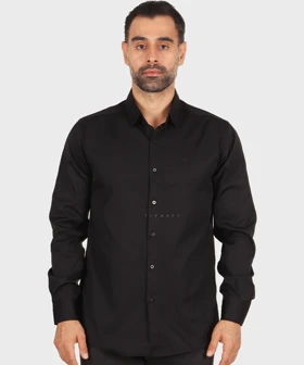 پیراهن مردانه آستین بلند بافت میله ای 0387