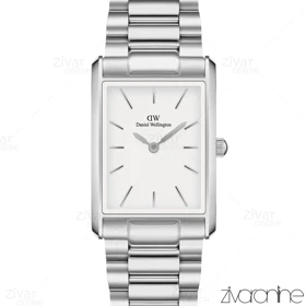 ساعت دنیل ولینگتون زنانه Bound مستطیلی سیلور ایندکس خطی 105485