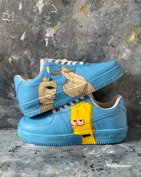 کفش اسپرت nike air force طرح سیمسون ها کد 88206