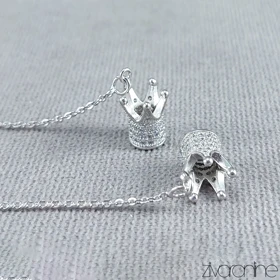 گوشواره بخیه ای مدل تاج 20031