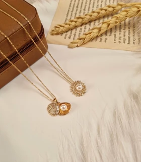 گردنبند مروارید مینیمال ژوپینگ