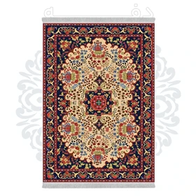 فرشینه از جنس پارچه هازان مخمل ترک طرح سنتی و مدرن برند دفه کد DHU236