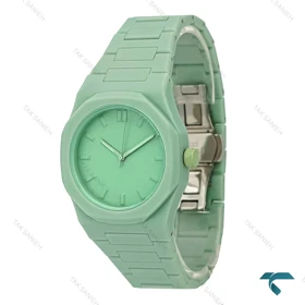 ساعت طرح ای پی پلاستیکی تک موتوره سبز AP-7854-G