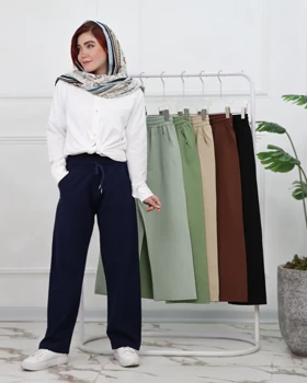 شلوار لینن پنبه بگ زنانه 0928