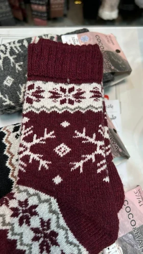 جوراب پتویی پشمی خیلی ضخیم