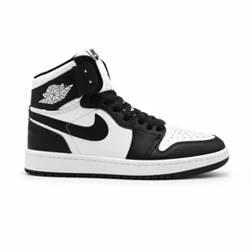 کفش و کتانی مردانه ساق‌دار مدل NIKE JORDAN 1 رنگ سفید مشکی کد 2440