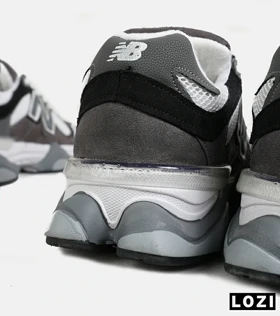 کفش کتانی مردانه و زنانه طوسی مشکی سفید NEW BALANCE 9060 مدل 7308