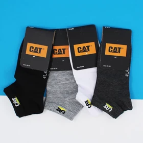 جوراب مچی مردانه نخی – پک 4 عددی برند CAT