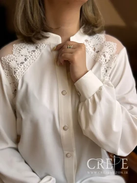 شومیز الیزه سرشانه گیپور