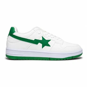 کفش کتانی ونس مدل BAPE STA سفید سبز 295696