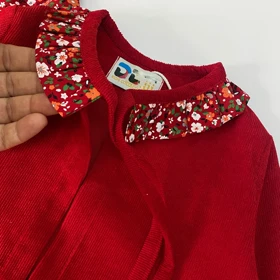 کت سارافون یلدا طرح گل‌گلی 2تا5سال