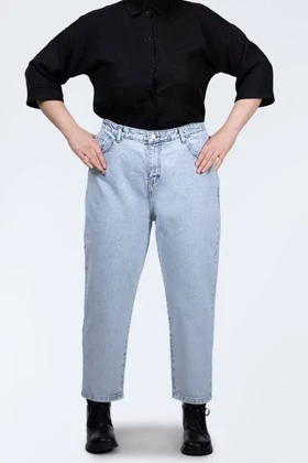 شلوار مام جین سایز بزرگ