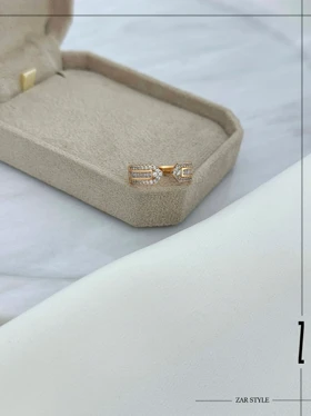 انگشتر کاف جواهری نگین باگت