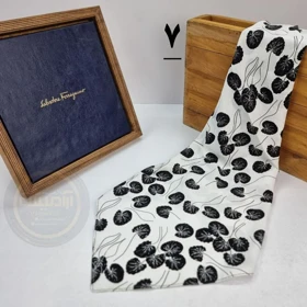 مینی اسکارف نخی طرح‌دار
