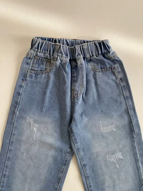 شلوار بگ جین کمر کشی