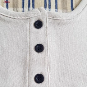 ست بلوز و شلوار زنانه تدی نخ پنبه طوسی لین کد 5196-151