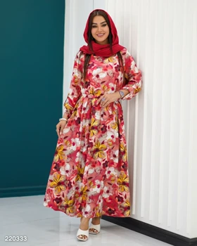 پیراهن مدل رنگین کد 2203