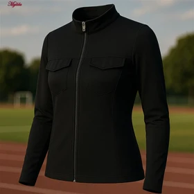 تیشرت آستین بلند ورزشی زنانه رنگ مشکی ماییلدا مدل 5345-713