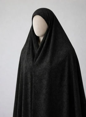 پارچه چادر مشکی طرح دار برند رولنس اصل کره ای کد 113